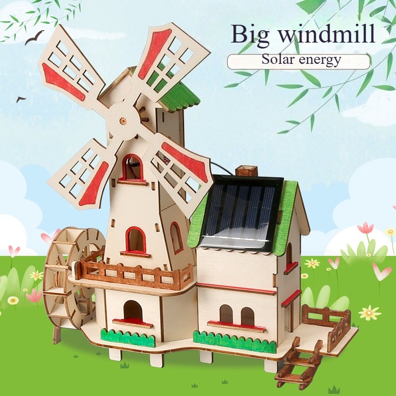 Renewable Energy Demonstration Kit - DIY Solar Energy Windmill House DIY