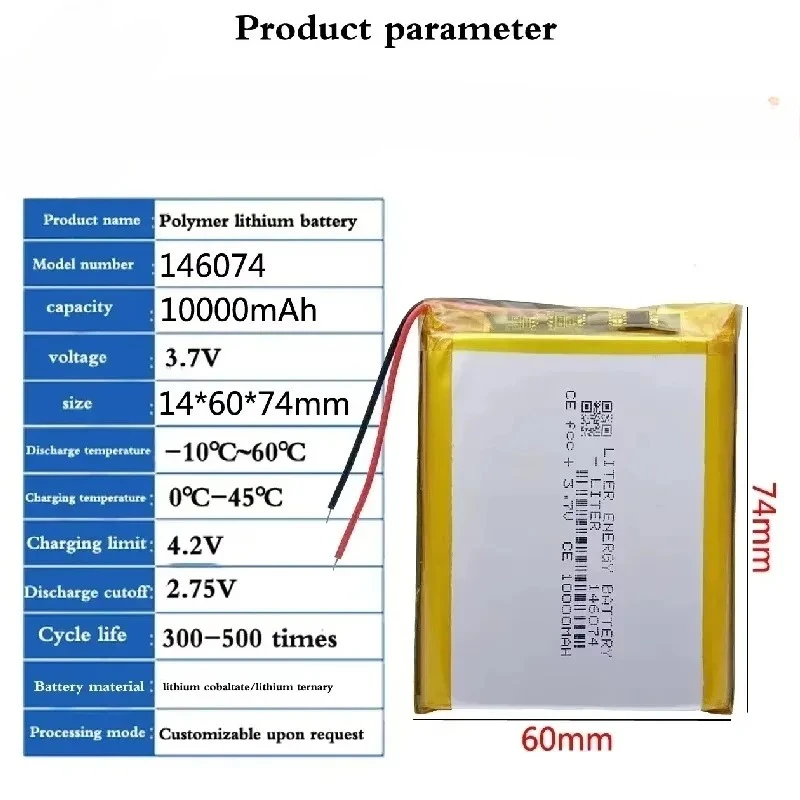 100% Brand New 146074 3.7v 100 - Renewable Energy Technology avaliação e preço