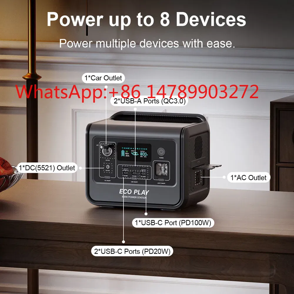 800W 512Wh Solar Power Station - Portable Power Station avaliação e preço
