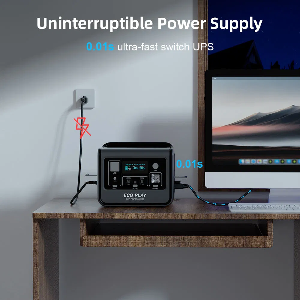 800W 512Wh Solar Power Station - Portable Power Station avaliação e preço