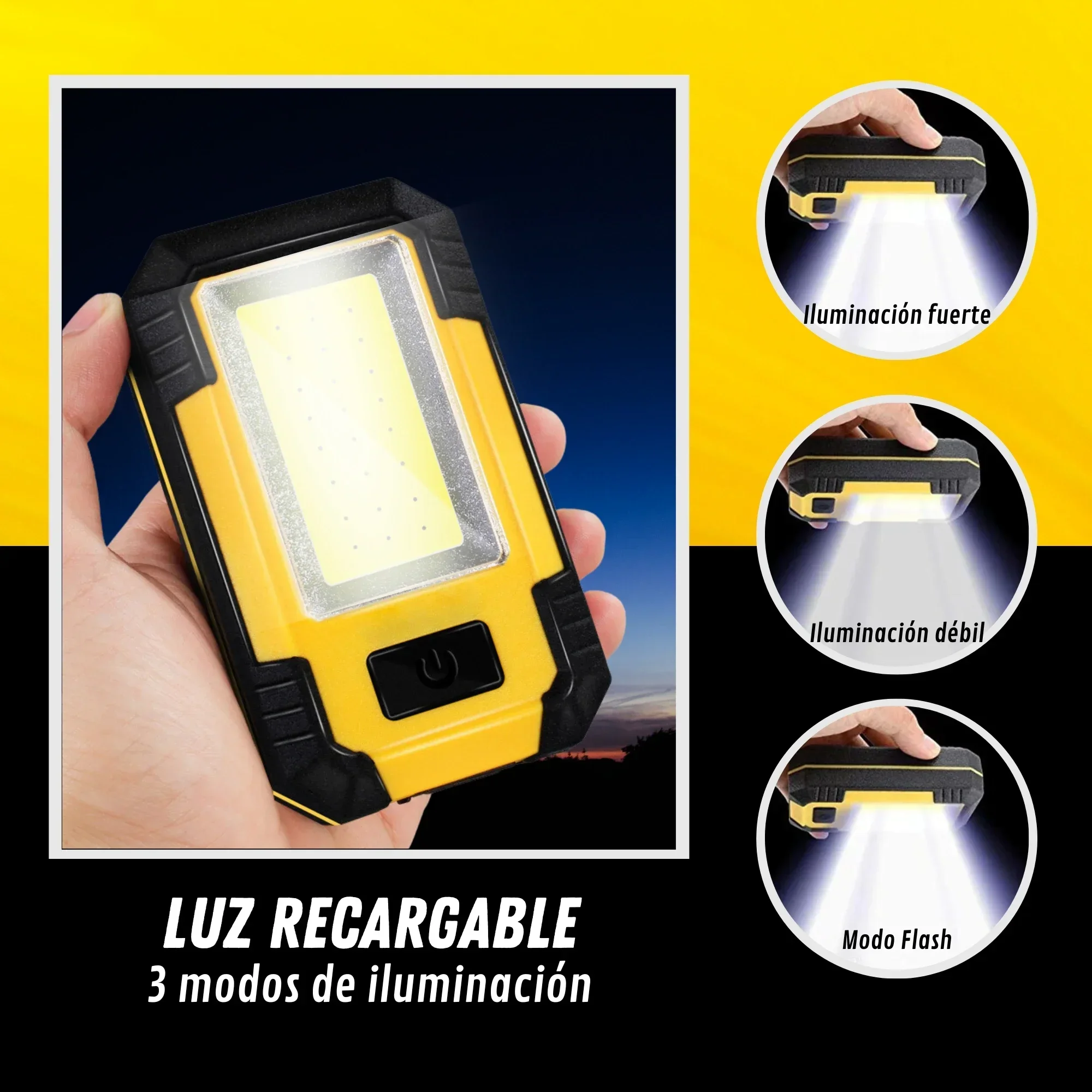 4000MaH Rechargeable Work Ligh - Renewable Energy Sources avaliação e preço