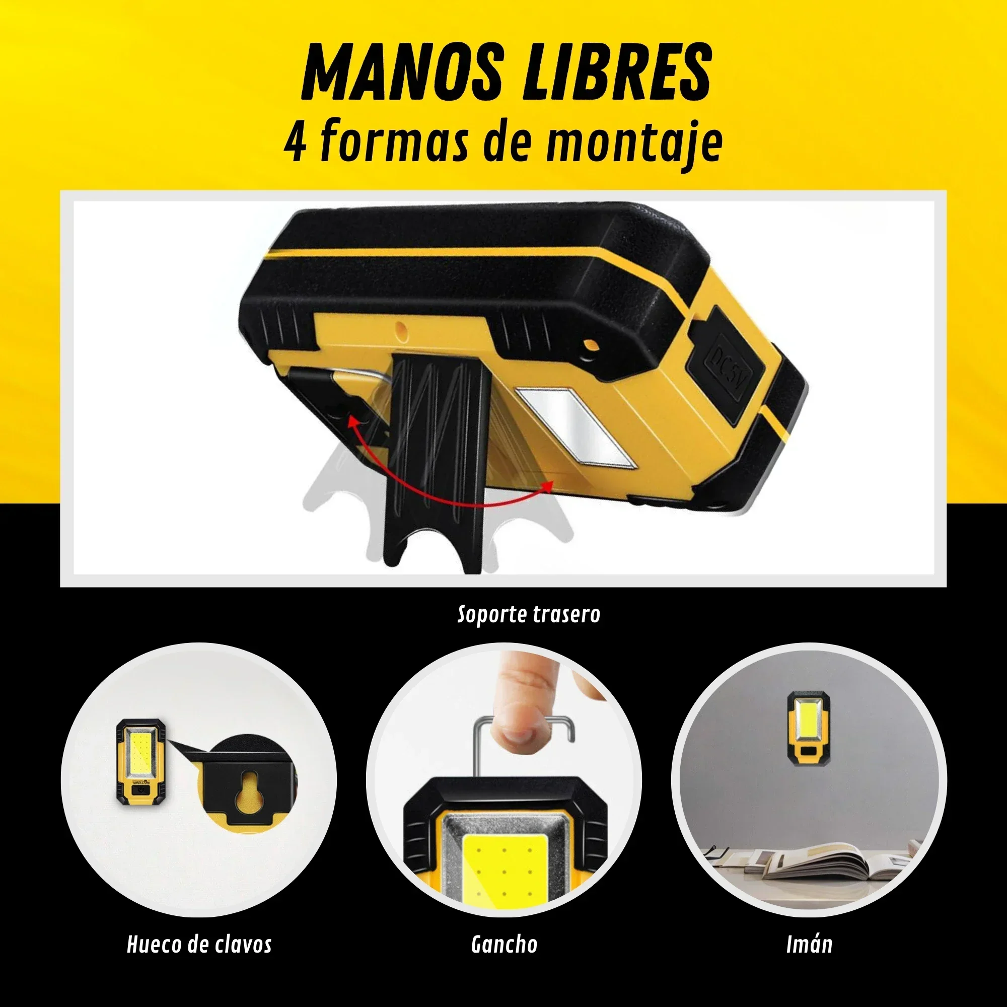 4000MaH Rechargeable Work Ligh - Renewable Energy Sources avaliação e preço