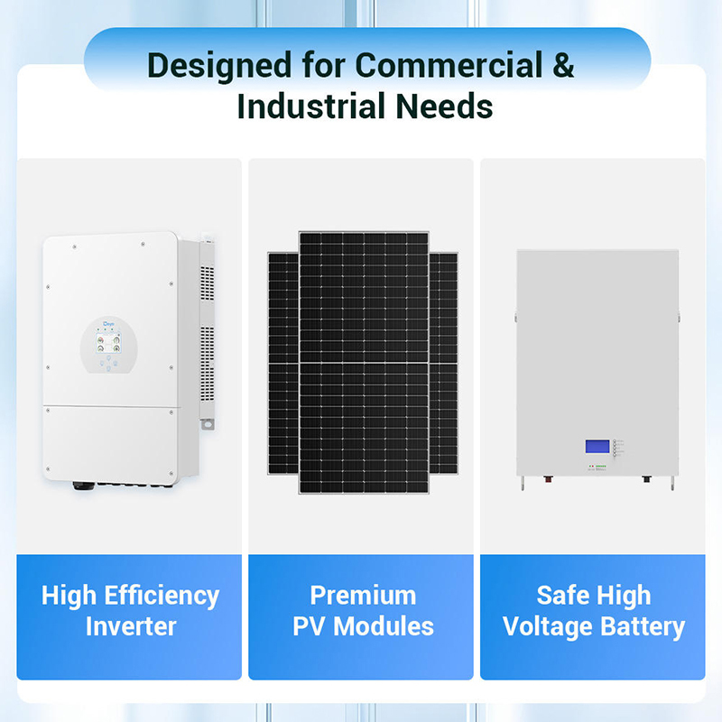 Deye 5KW 10KW 15KW 18KW Hybrid - Solar Panel System 10Kw avaliação e preço