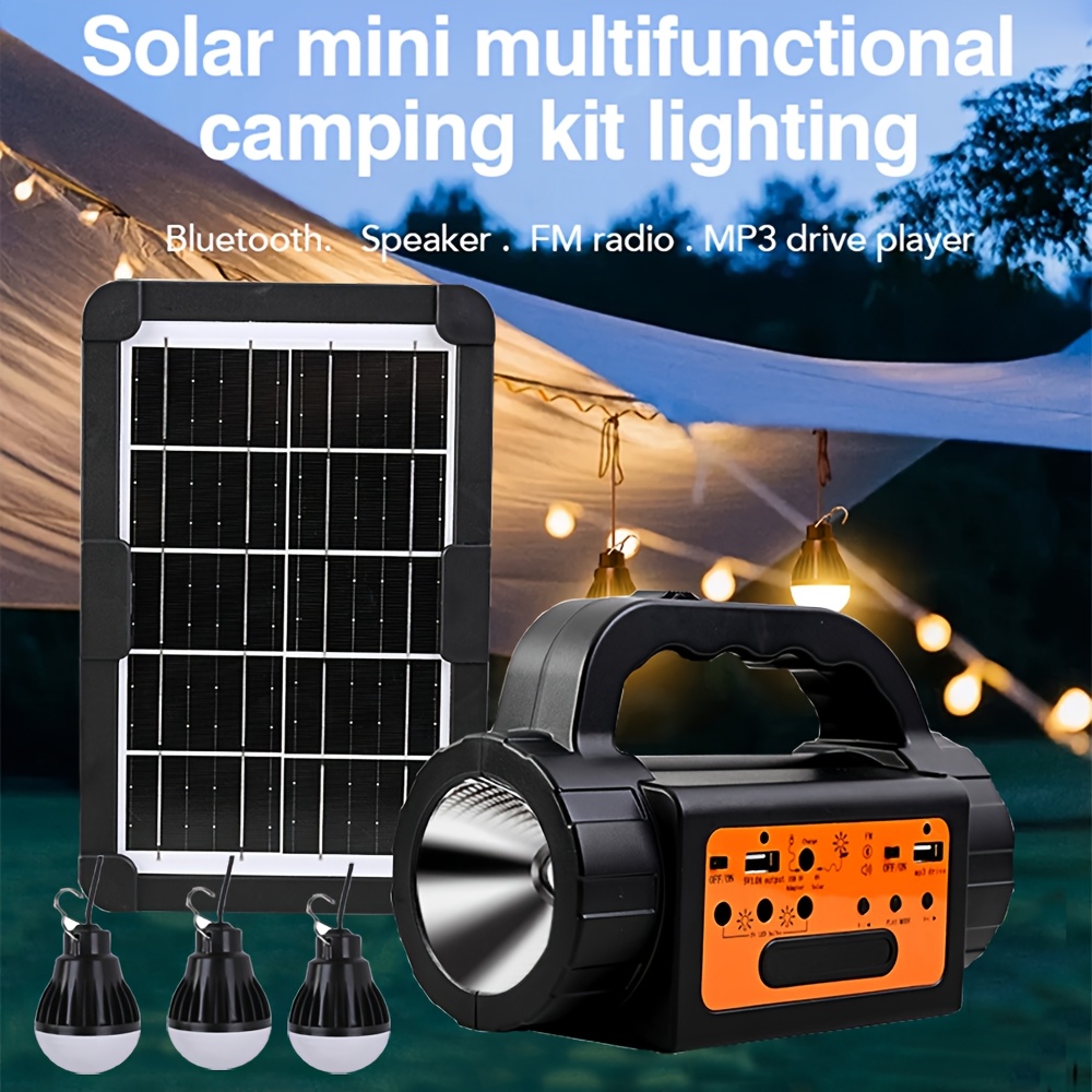Solar Rechargeable Camping Lig - Portable Power Station avaliação e preço