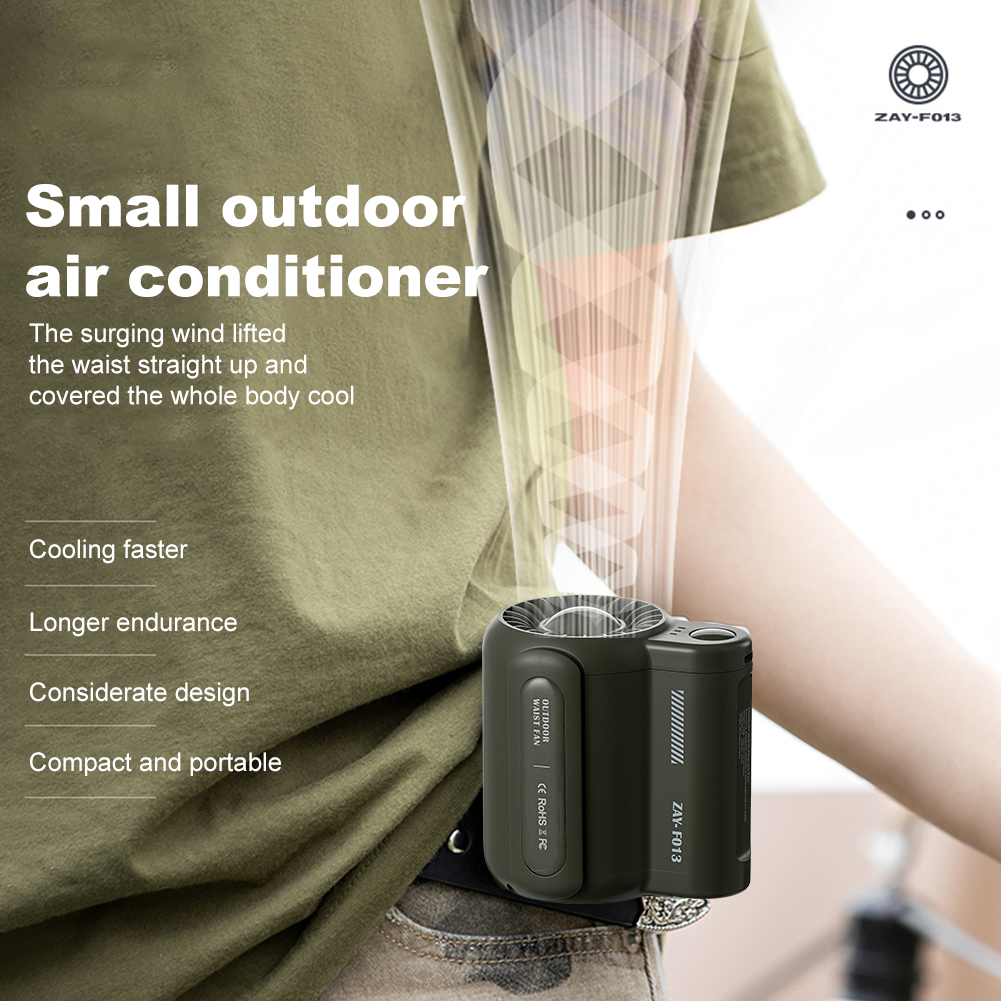 Mini Travel Wearable Waist Fan - Renewable Energy Sources avaliação e preço