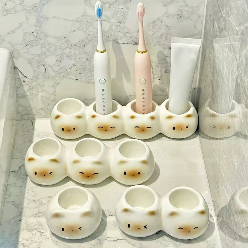 Ceramic Toothbrush Holder Cute - Energy Storage Rack avaliação e preço