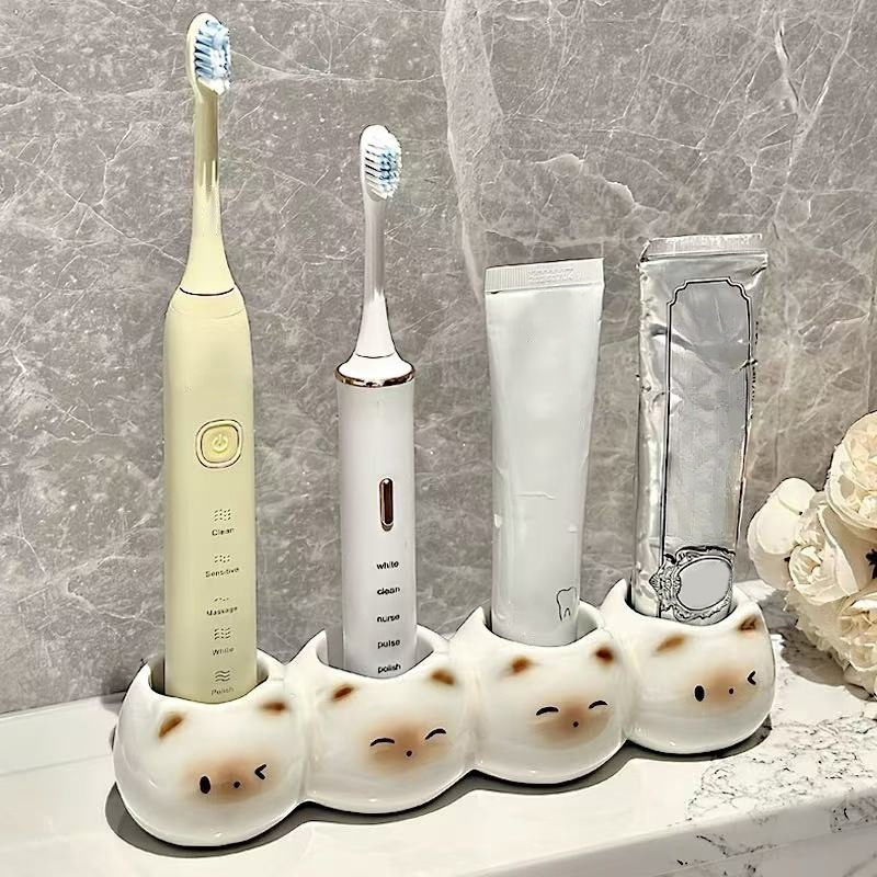 Ceramic Toothbrush Holder Cute - Energy Storage Rack avaliação e preço