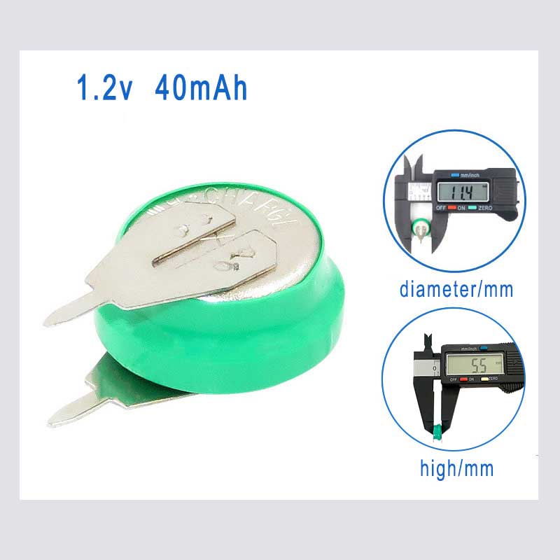 New 1.2V 40mAh Ni-MH Rechargea - Renewable Energy Technology avaliação e preço