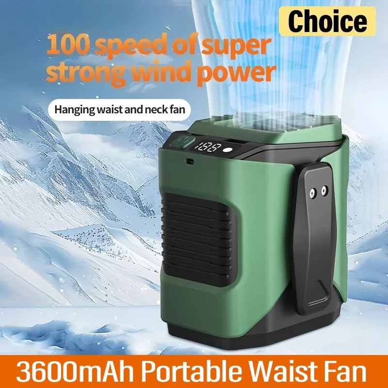 Rechargeable Waist Fan Portabl - Renewable Energy Sources avaliação e preço