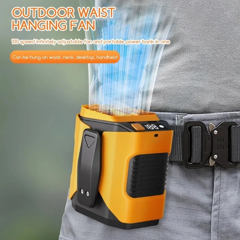 Rechargeable Waist Fan Portabl - Renewable Energy Sources avaliação e preço